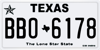 TX license plate BBO6178