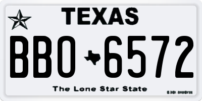 TX license plate BBO6572