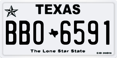 TX license plate BBO6591