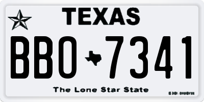 TX license plate BBO7341