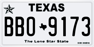 TX license plate BBO9173