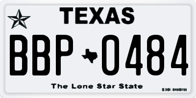 TX license plate BBP0484