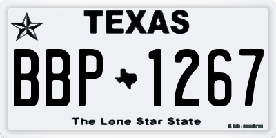 TX license plate BBP1267