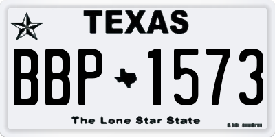 TX license plate BBP1573