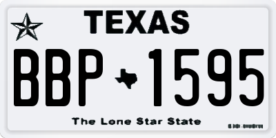 TX license plate BBP1595