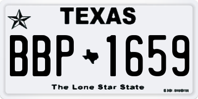 TX license plate BBP1659