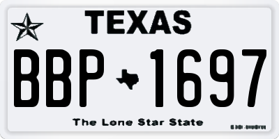 TX license plate BBP1697