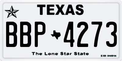 TX license plate BBP4273