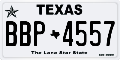 TX license plate BBP4557