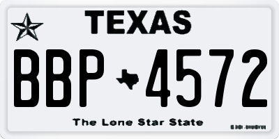 TX license plate BBP4572
