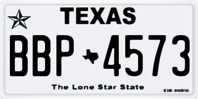 TX license plate BBP4573