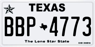 TX license plate BBP4773