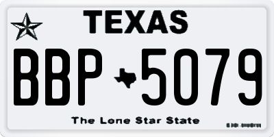 TX license plate BBP5079