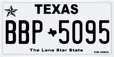 TX license plate BBP5095