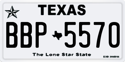 TX license plate BBP5570
