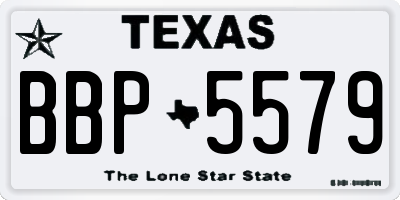 TX license plate BBP5579