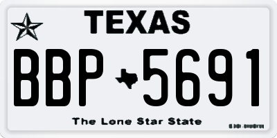 TX license plate BBP5691