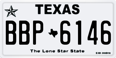 TX license plate BBP6146
