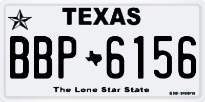 TX license plate BBP6156