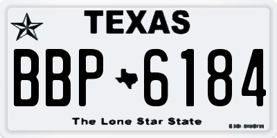 TX license plate BBP6184
