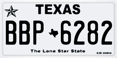 TX license plate BBP6282