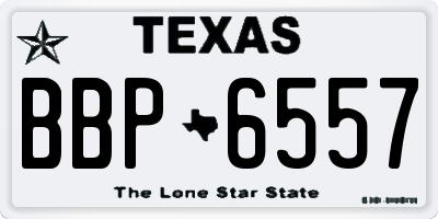 TX license plate BBP6557