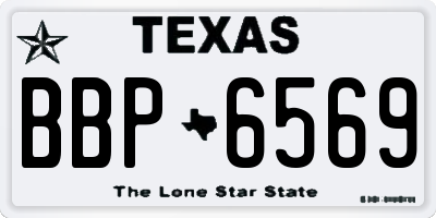 TX license plate BBP6569