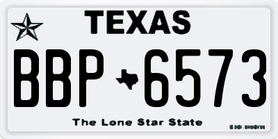 TX license plate BBP6573