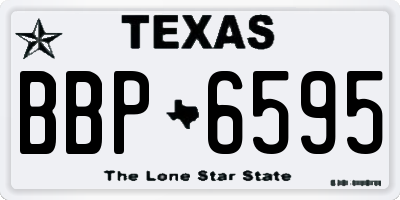 TX license plate BBP6595