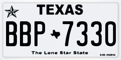 TX license plate BBP7330