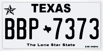 TX license plate BBP7373