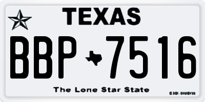 TX license plate BBP7516