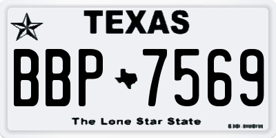 TX license plate BBP7569