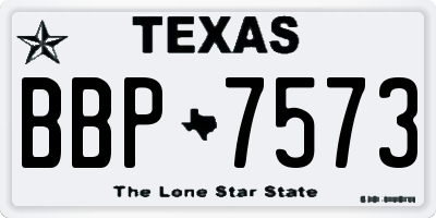 TX license plate BBP7573