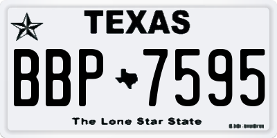 TX license plate BBP7595
