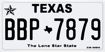 TX license plate BBP7879