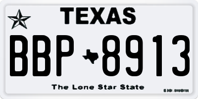TX license plate BBP8913