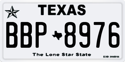 TX license plate BBP8976