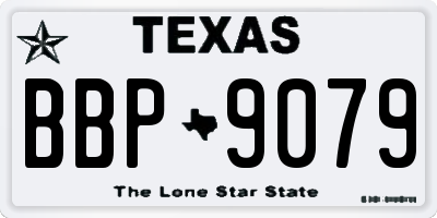 TX license plate BBP9079