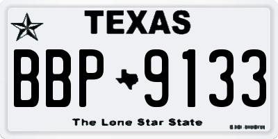 TX license plate BBP9133