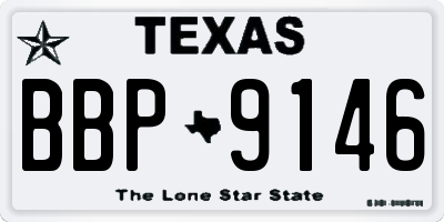 TX license plate BBP9146