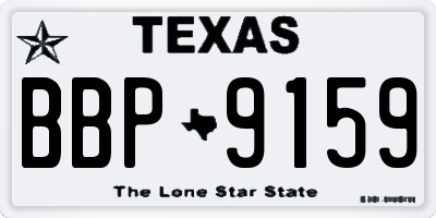TX license plate BBP9159