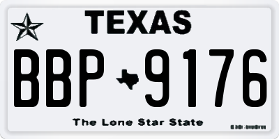 TX license plate BBP9176