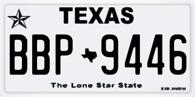 TX license plate BBP9446