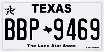 TX license plate BBP9469