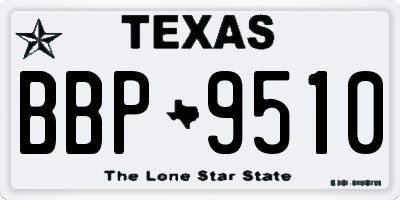 TX license plate BBP9510