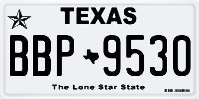 TX license plate BBP9530