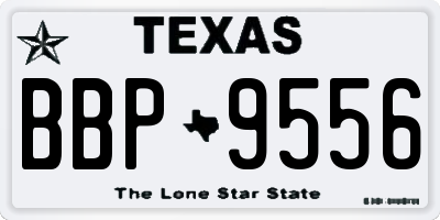 TX license plate BBP9556