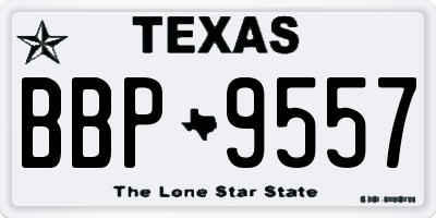 TX license plate BBP9557