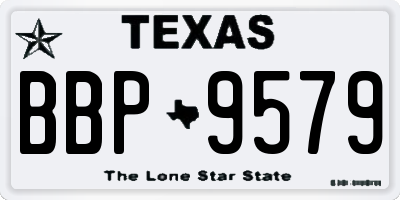 TX license plate BBP9579
